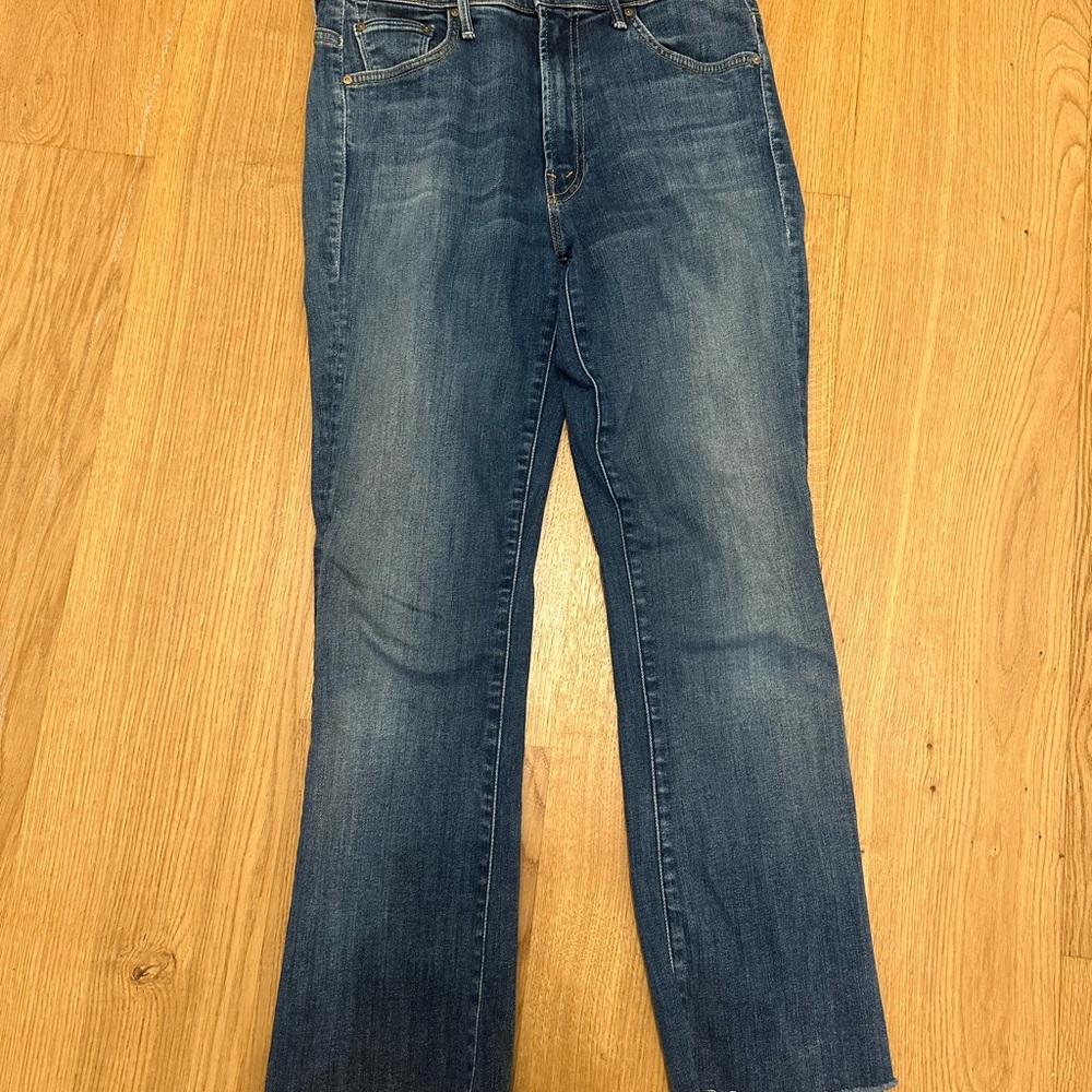 Mother insider crop gray jeans size 26